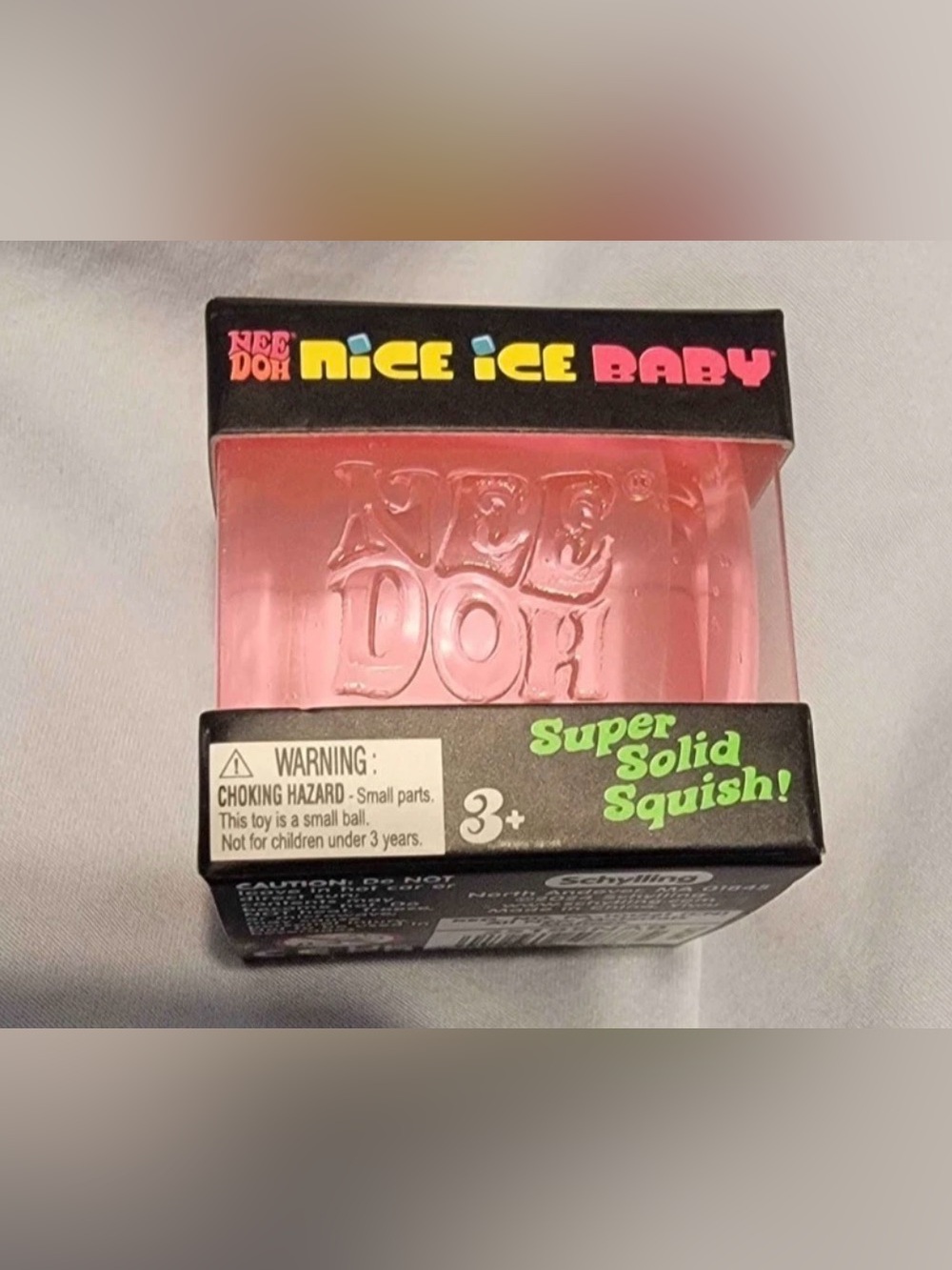 NeeDoh Nice Ice Baby Super Solid Squish - Pink